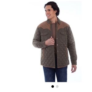 Men’s heritage Western barn jacket with suede accents S